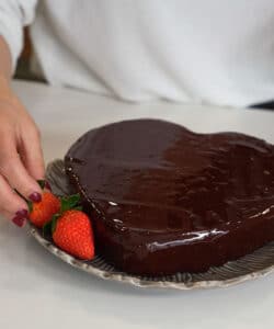 Tarta de chocolate y patata