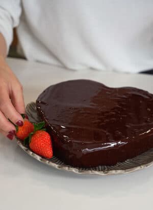 Tarta de chocolate y patata